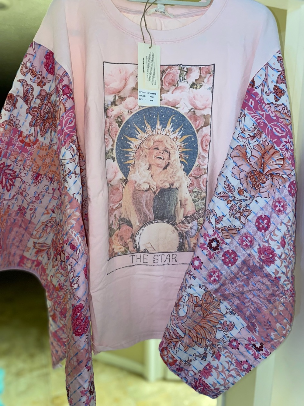 DOLLY “The Star” NWT Kantha Sleeved Oversized Poncho/Tunic- Incredible details! - Picture 9 of 13